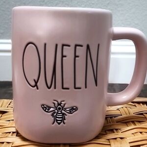 Rae Dunn "QUEEN" PINK Mug Collection